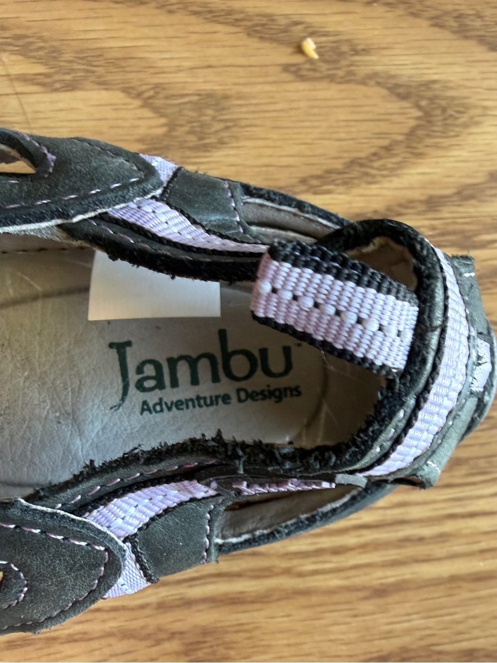 Jambu Black Purple Water Ready Closed Toe Sandals Sz 8.5 - Picture 8 of 12